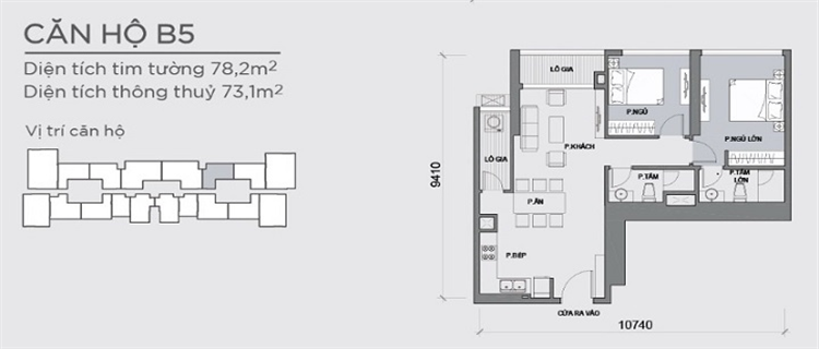 Cho thuê căn hộ 2 phòng ngủ tại Vinhomes Central Park Bình Thạnh