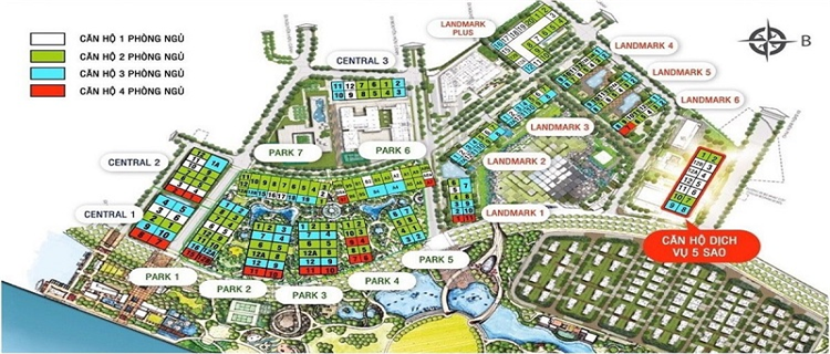Cho thuê căn hộ Vinhomes Central Park 2 phòng ngủ